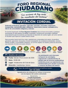 Convocan a Foro Regional Ciudadano en Huatabampo