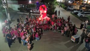 MATIZADO DE ROSA CELEBRA NAVOJOA EL DÍA MUNDIAL DE LA LUCHA CONTRA EL CÁNCER DE MAMA
